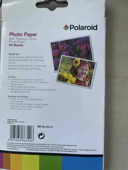 Papier fotograficzny do zdjęć 10x15 błyszczący premium Polaroid