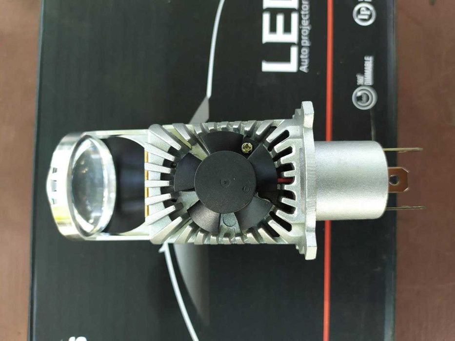 Светодиодные Led лампы мини линзы міні лінзи H4