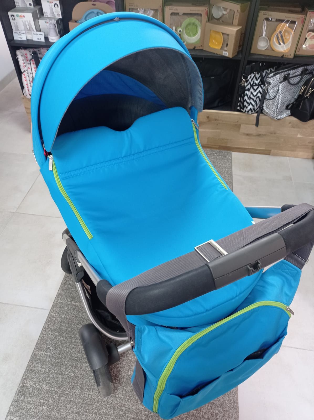 Stokke Crusi Trailz Urban Blue zestaw 2w1 w świetnym stanie!