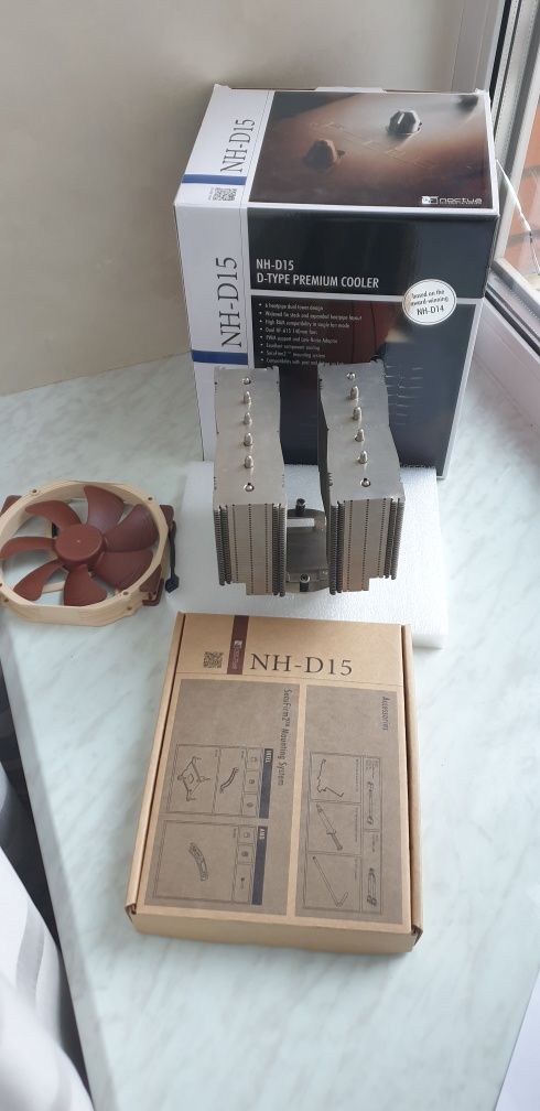 Noctua nh-d15 +2 вентилятори стокові