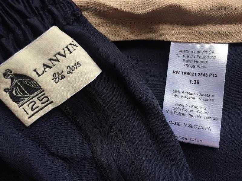 Стильные женские атласные брюки LANVIN оригинал 38 размер