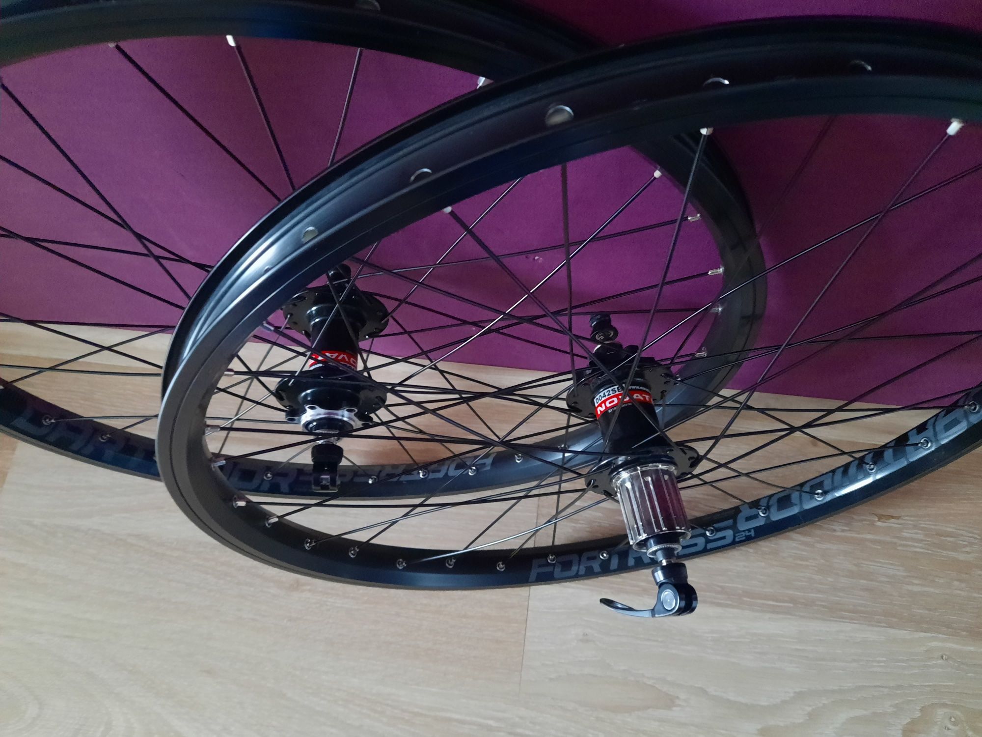 Nowe Koła 24" dartmoor novatec DH FR Dirt bmx bardzo mocne pancerne