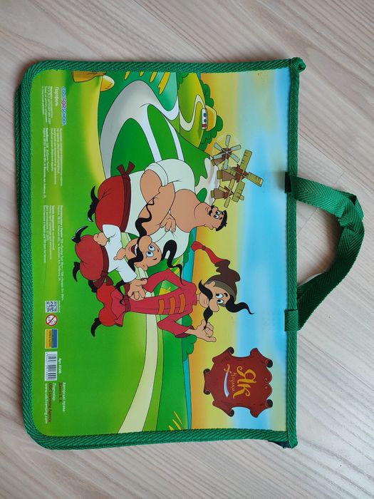 Папка-портфель з ручками на блискавці