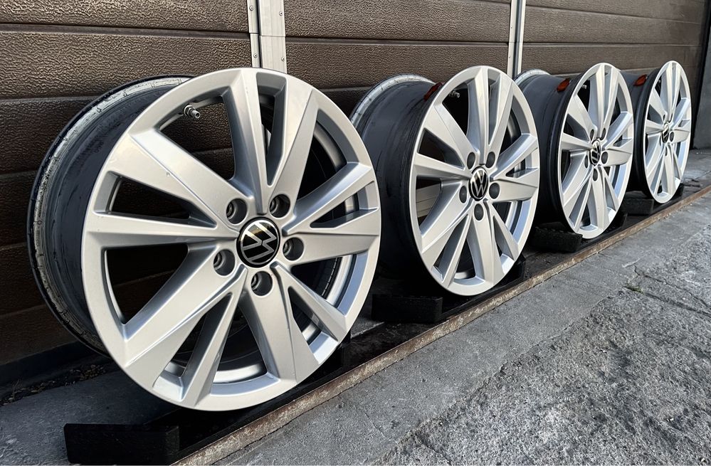 4x felgi aluminiowe 5x112 r16 et48 6,5J Alufelgi Oryginał VW 16” TPMS