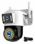KAMERA WIFI PODWÓJNA IP SMART Obrotowa Zewnętrzna 4MPX Detekcja Ruchu