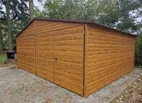 Garaż blaszany drewnopodobny 6x5 PREMIUM Garaże Blaszaki inne wymiary