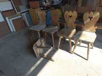 stół z 5 krzesłami do renowacji