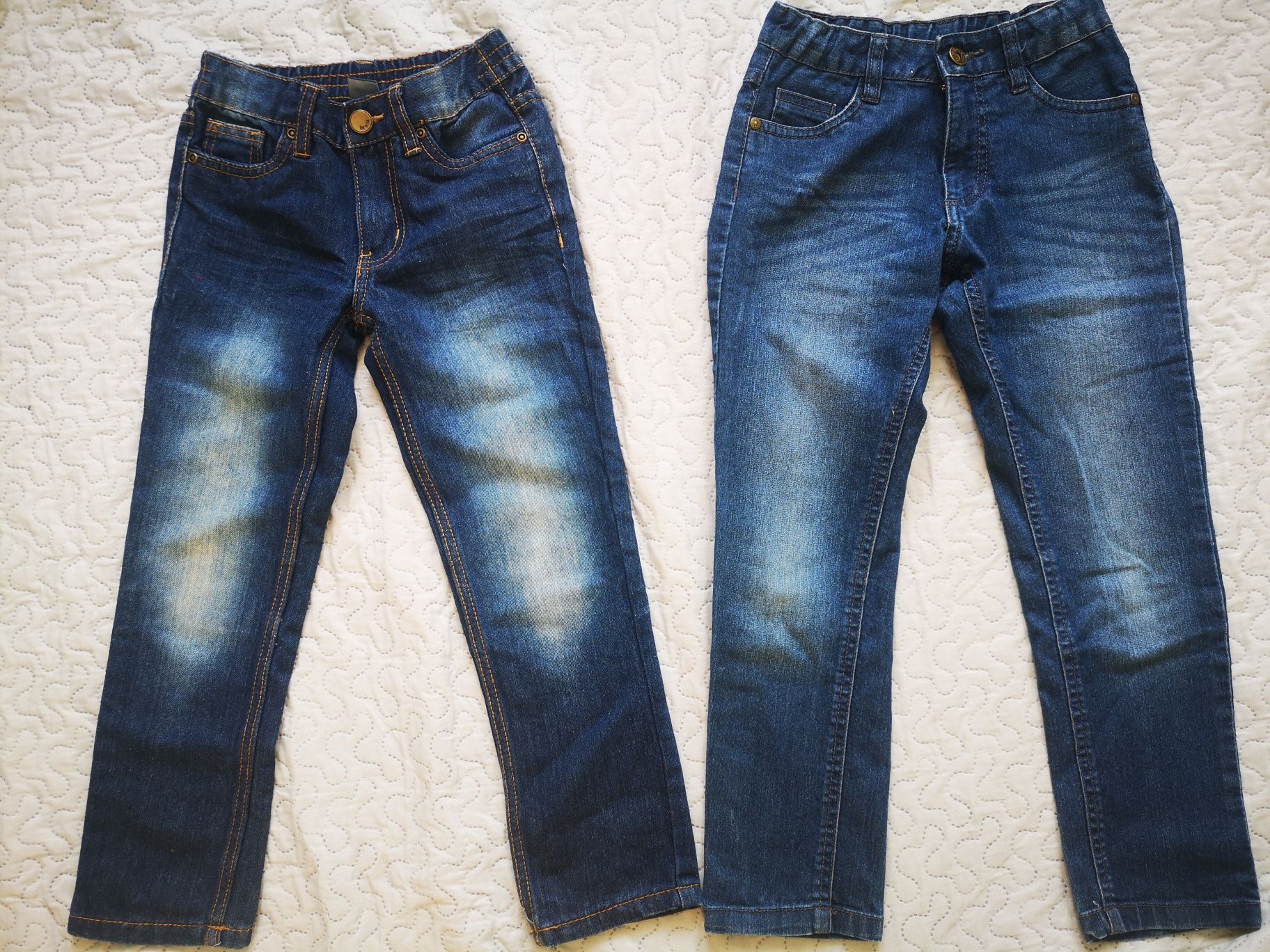 Nowe 2 pary spodni jeansowych dla chłopca w rozmiarze 122