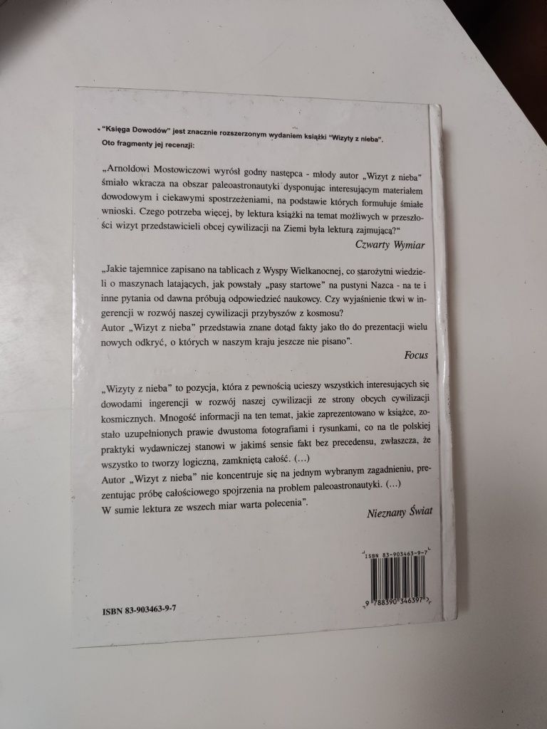 Księga dowodów Wizyty z nieba - Igor Witkowski "x