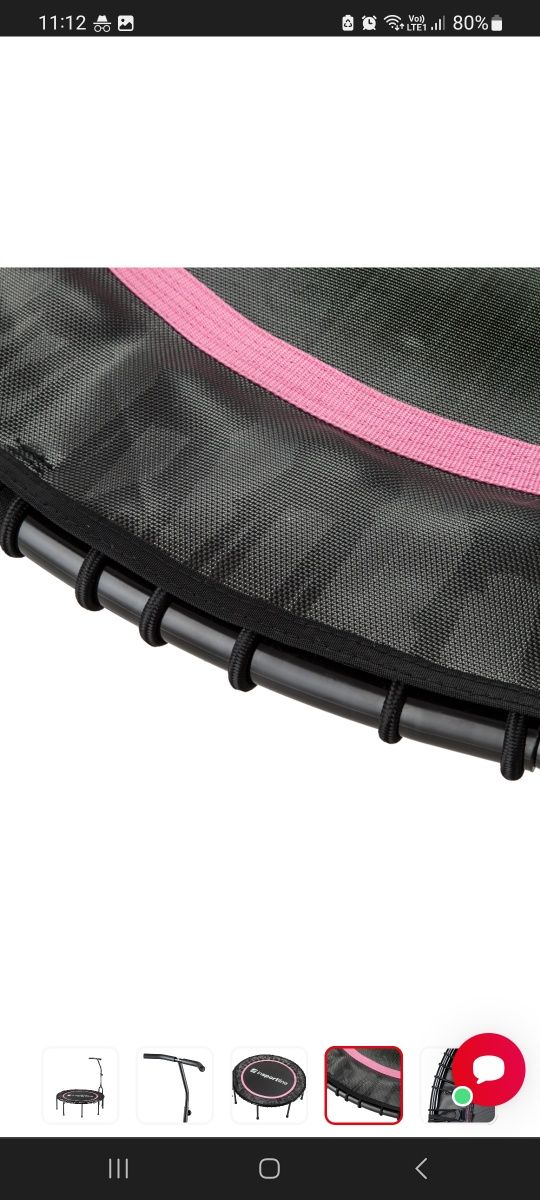 Insportline Trampolina Fitness Z Uchwytem 114CM