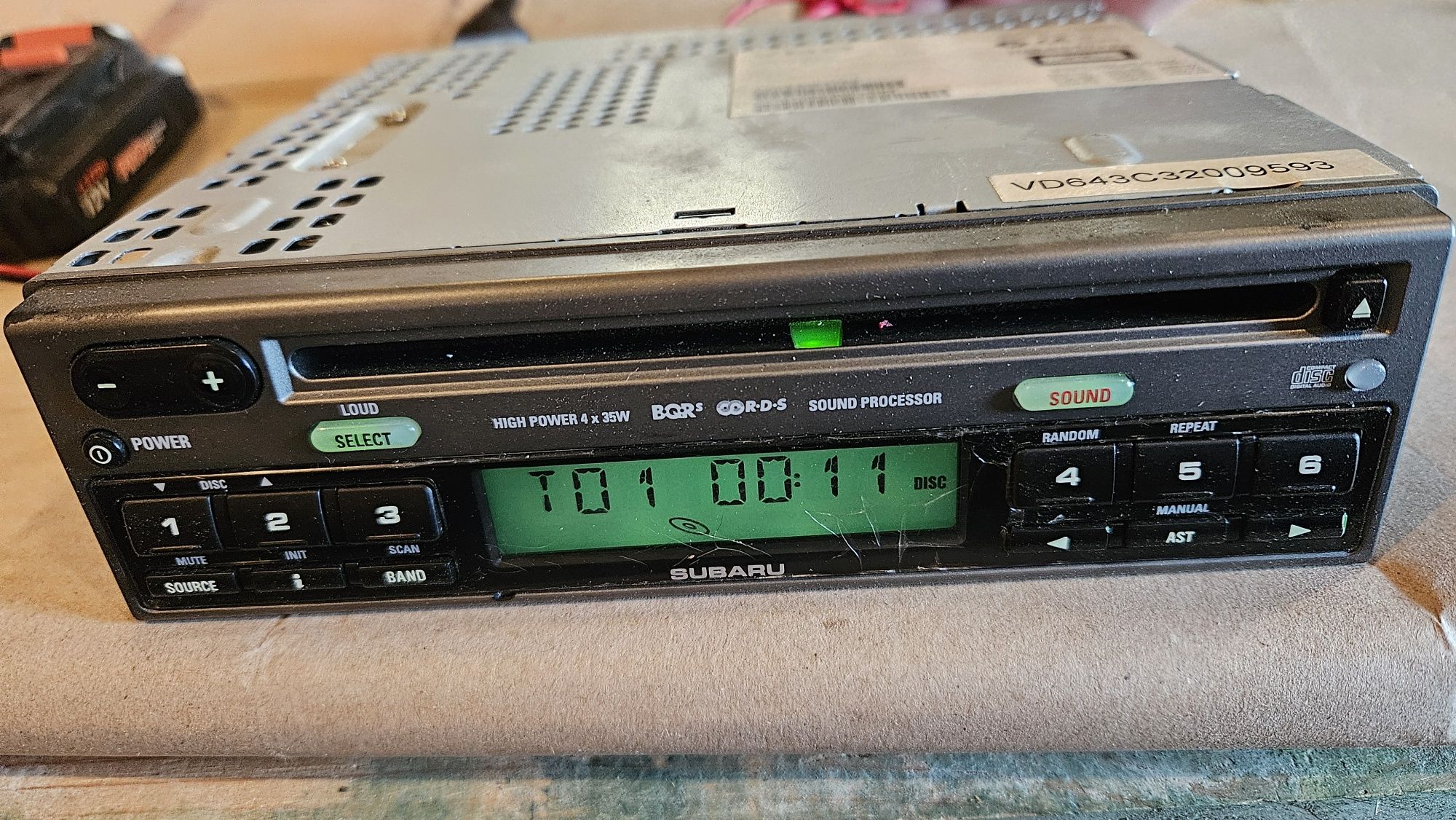 Radio CD Subaru Forester SG 2002