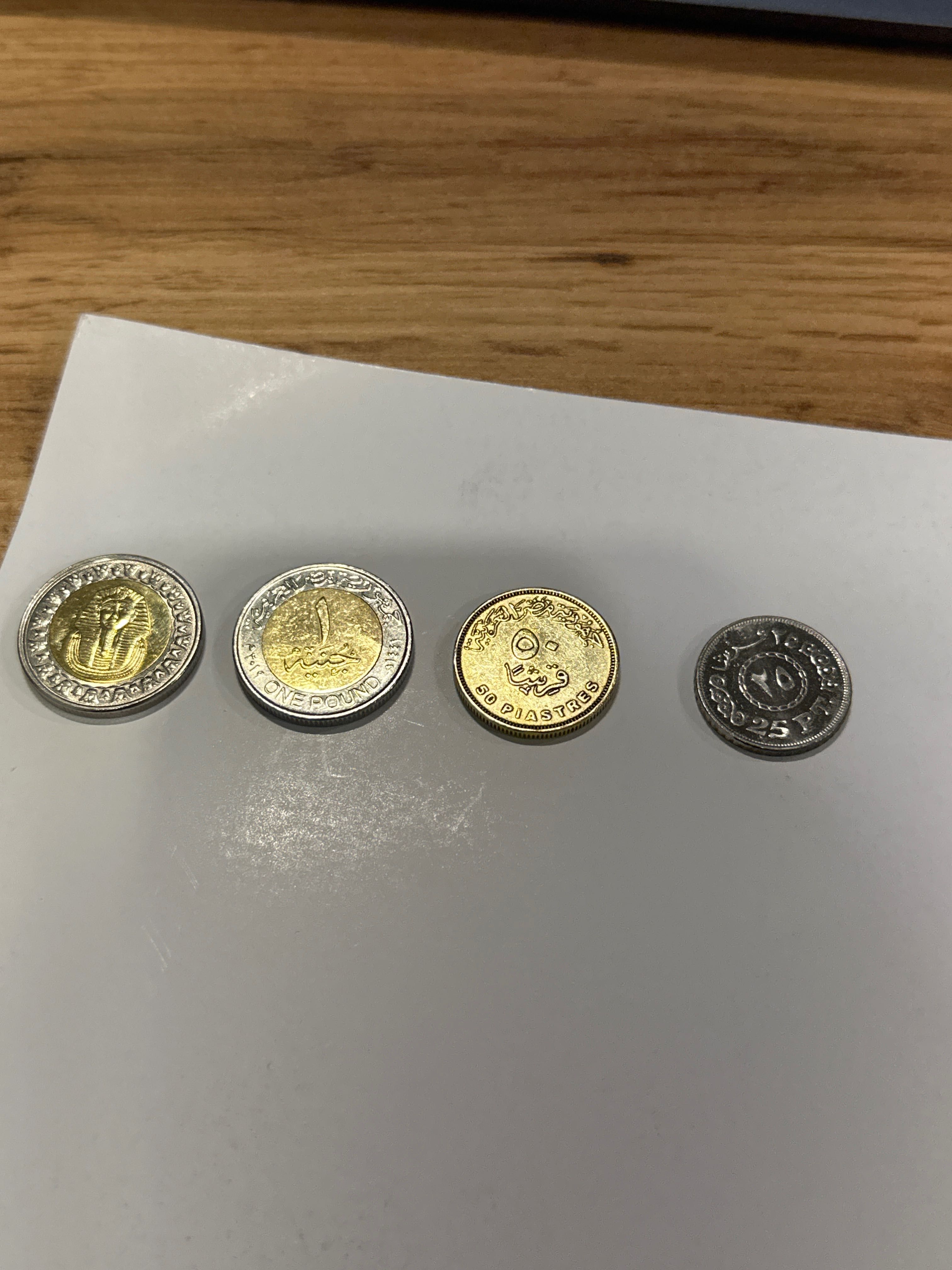 Funt egipski monety