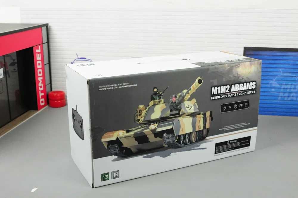 Czołg zdalnie sterowany ASG/IR/dźwięk 1:24 U.S. M1A2 Abrams