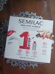 Semilac one step hybrid starter set zestaw z lampą i lakierem nowy
