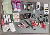 Conjunto de cosméticos diferentes