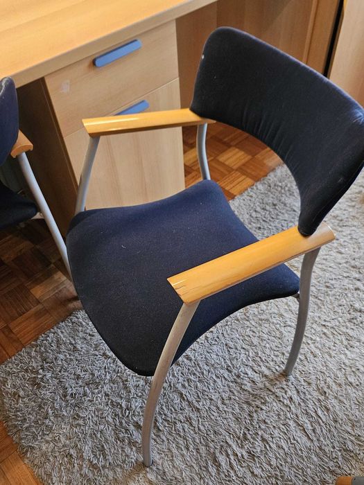 Secretária madeira 2 lugares e arrumação