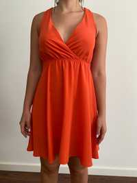 Vestido Stradivarius cor de laranja