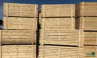 Paliki drewniane toczone fi 5 cm x 250 cm fi 6 Wałki Kołki