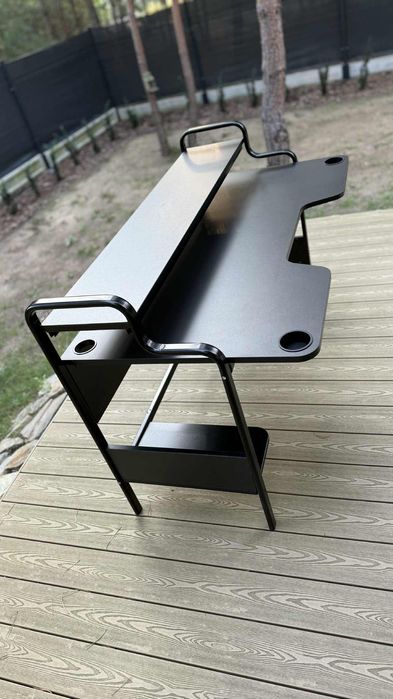 Biurko Ikea czarne gamingowe, FREDDE