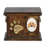 Cocker spaniel angielski drewnianai urna z psem Art-Dog