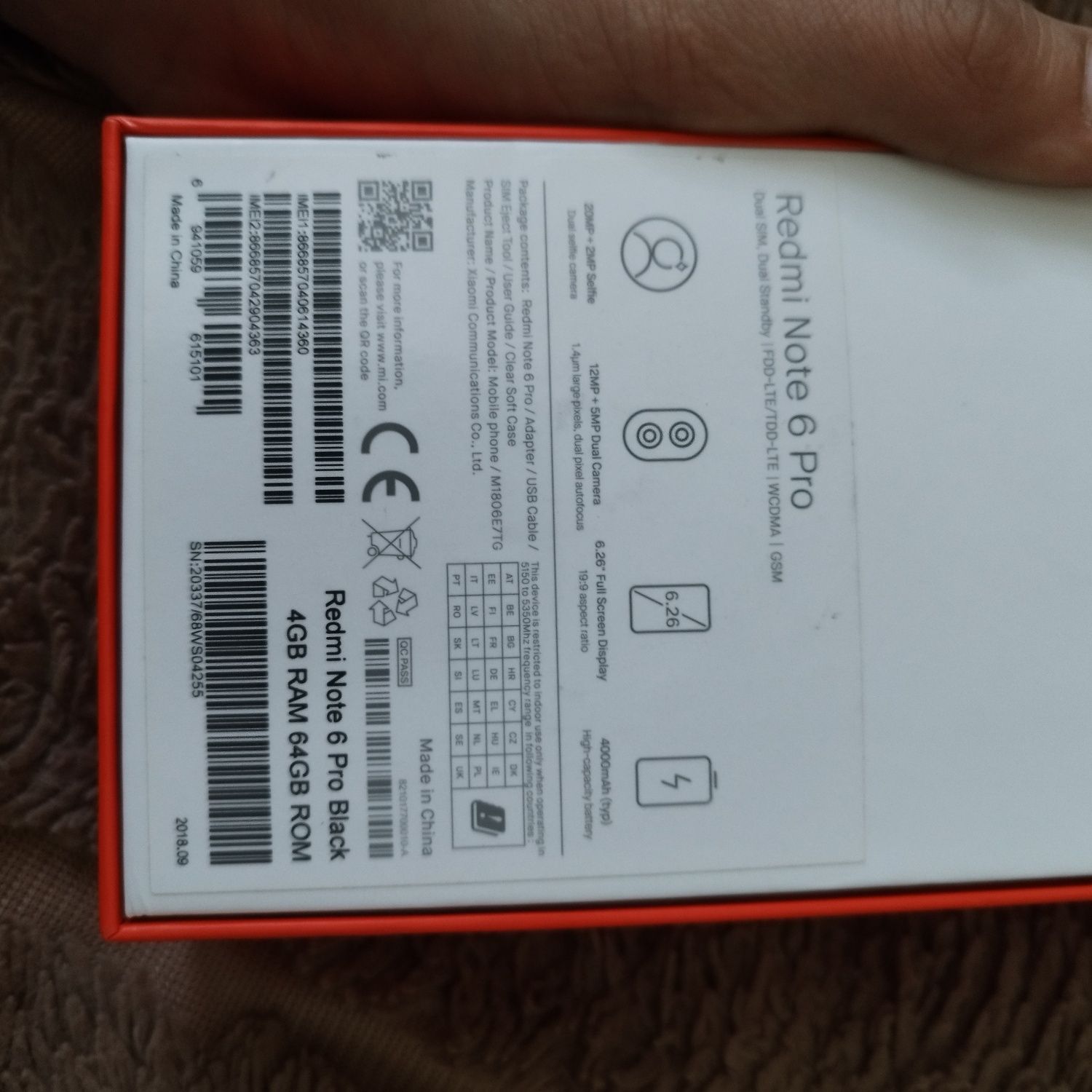Телефон Xiaomi Redmi Note 6 Pro