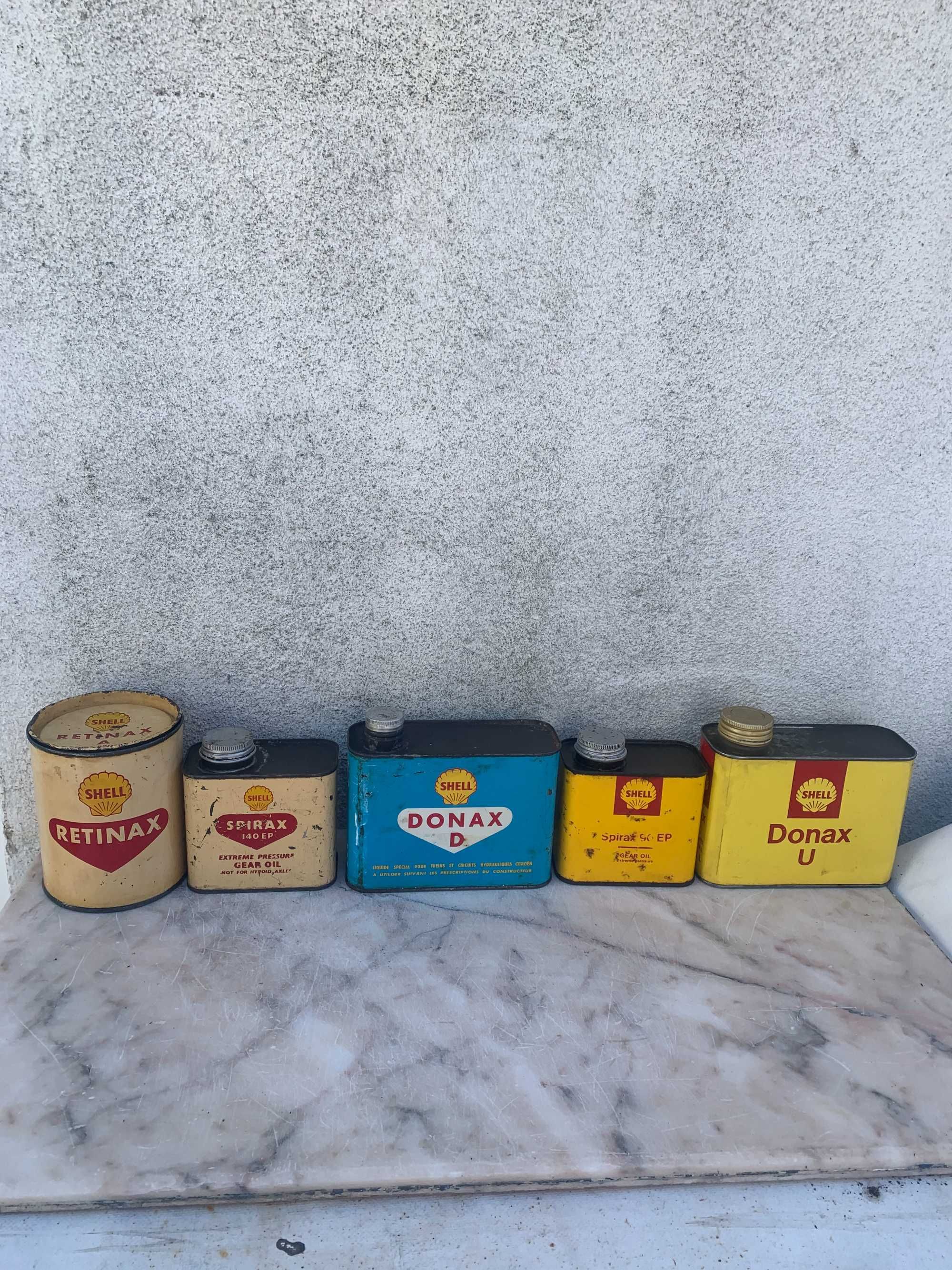 latas shell vintage automobilia