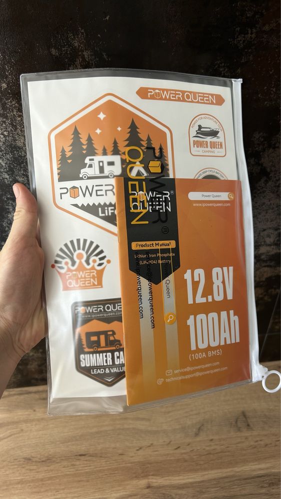 В наличии новые LiFePO4 Аккумулятор Power Queen 12.8V 100Ah Оригинал