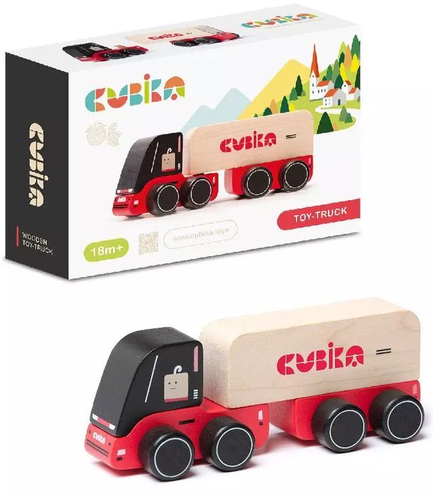 Drewniana ciężarówka. Cubika
