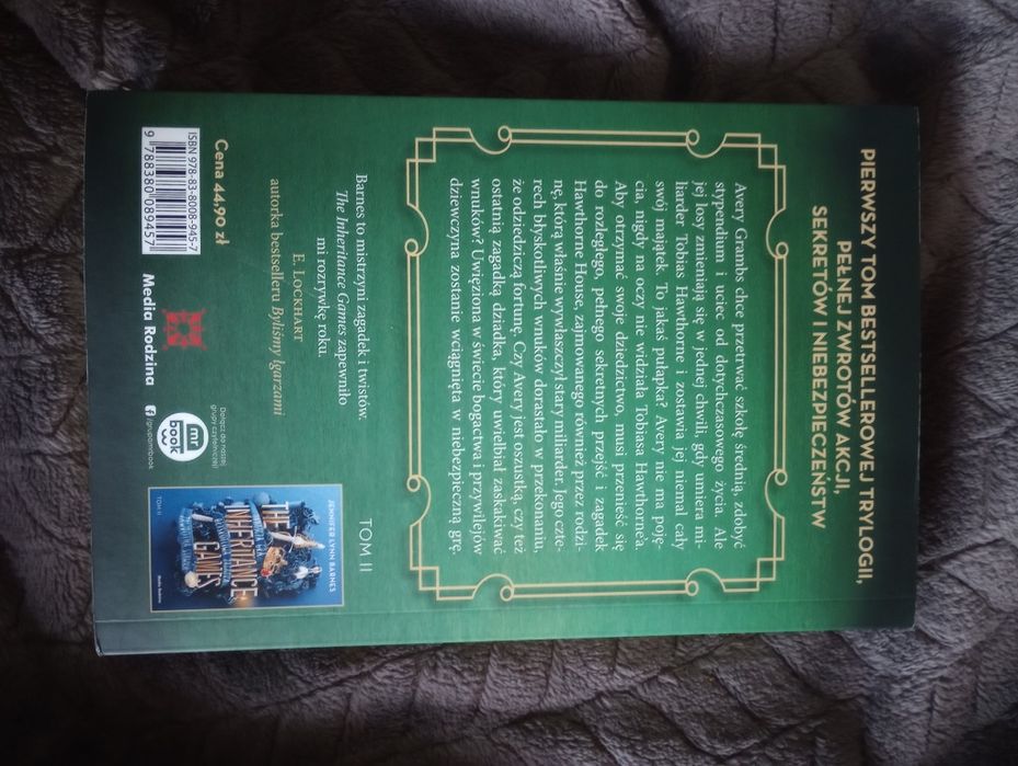 The inheritance games. Tom 1. Jennifer Lynn Barnes.