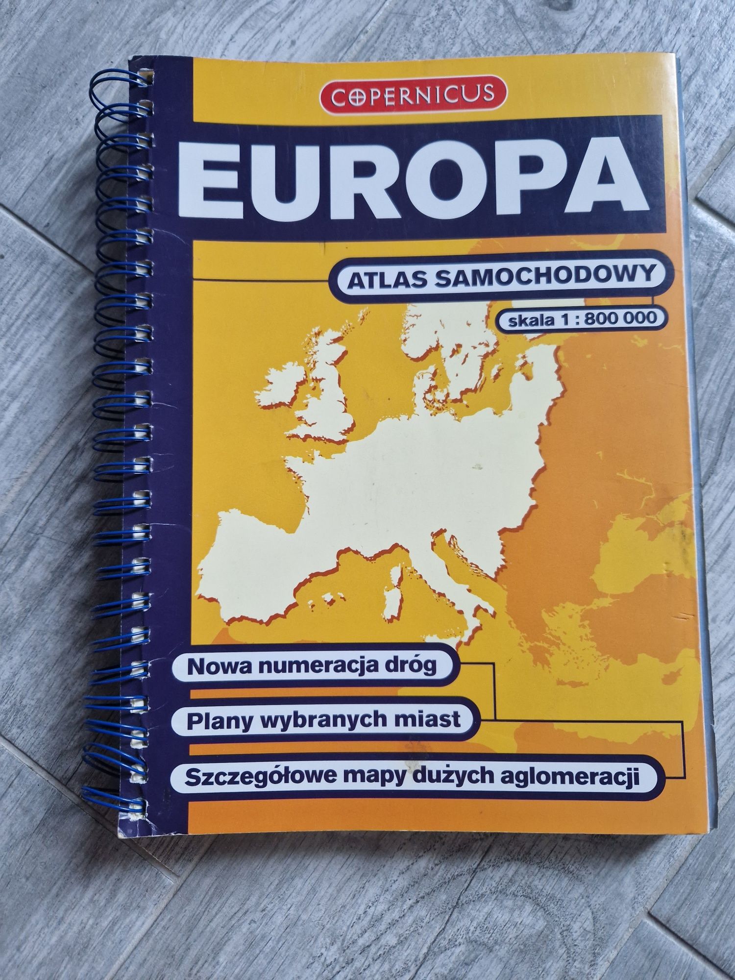Atlas samochodowy Europa Europy Copernicus
