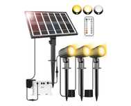 Reflektor Lampy Solarne Ogrodowe Panel Solarny Oświetlenie Zestaw x4