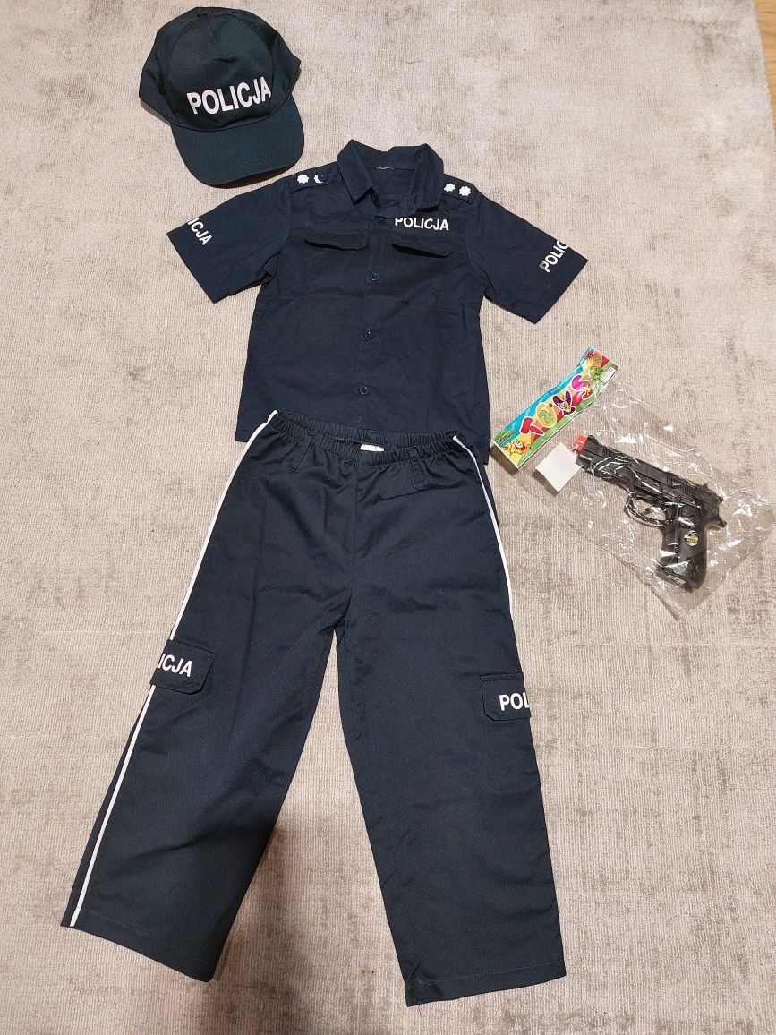 Strój policjanta 98-104 przebranie kostium