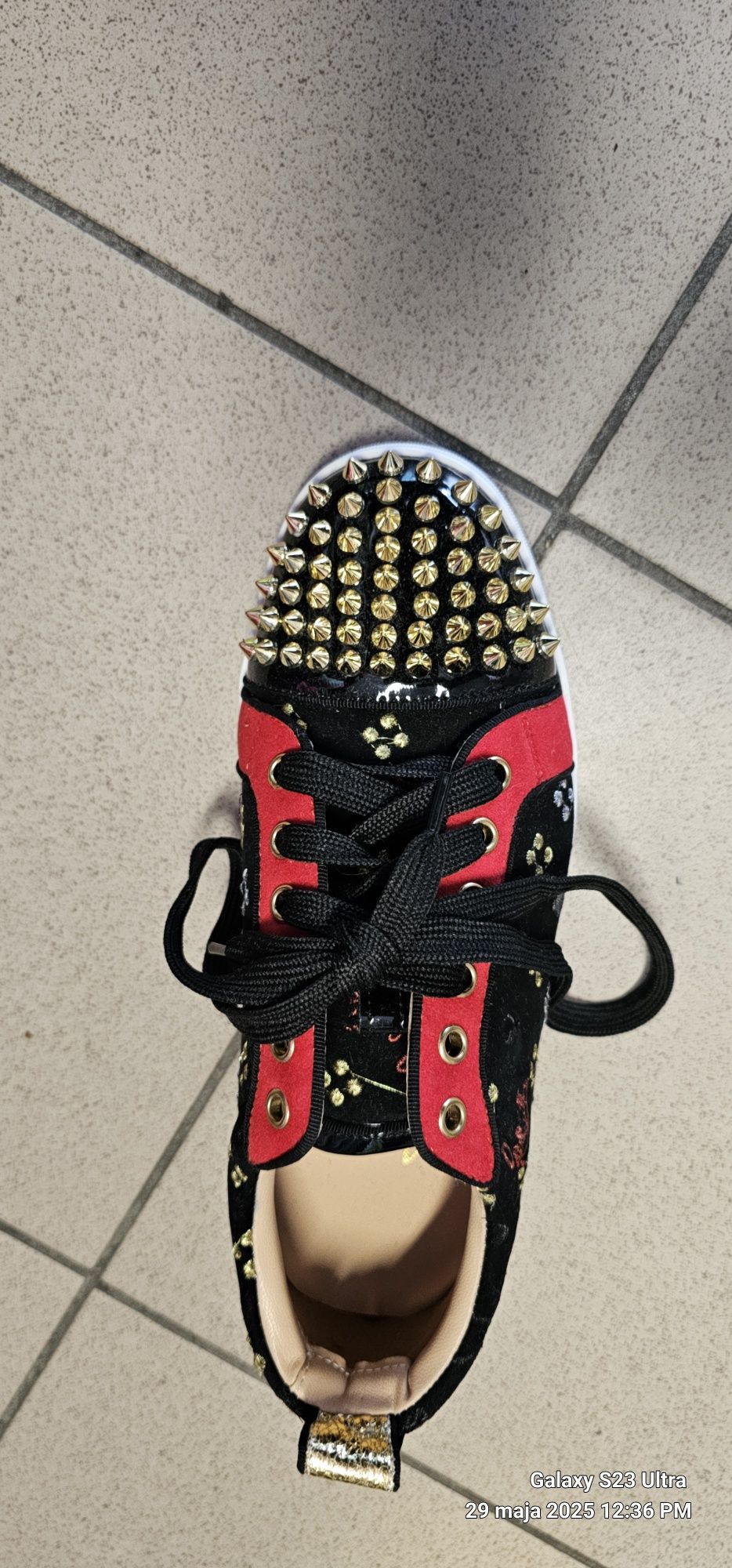 Christian Louboutin wielokolorowe niskie