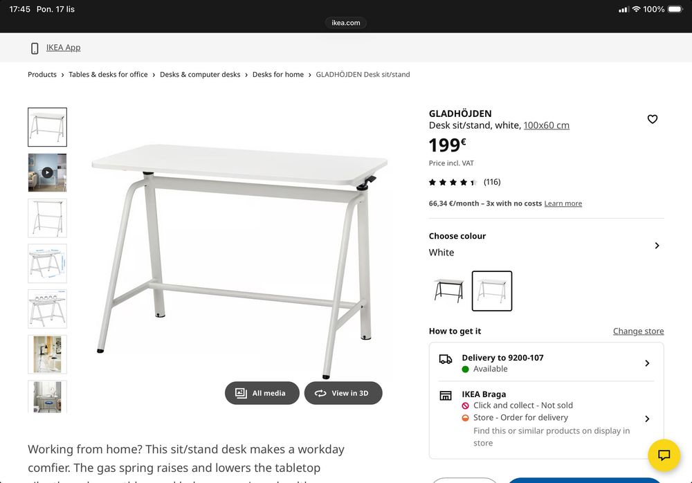 Secretaria Ikea e banqueta como novo