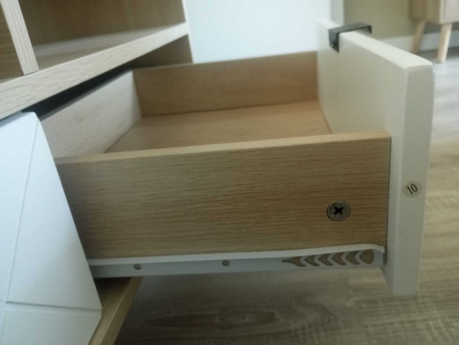 Conjunto de 2 aparadores carvalho e branco novos ou em separado