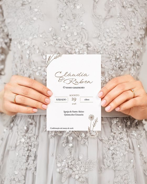 Convite casamento personalizado