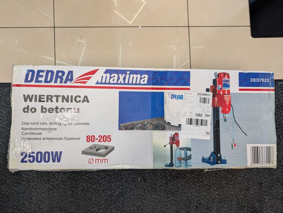 W2//Nowa Wiertnica do betonu Dedra DED7622