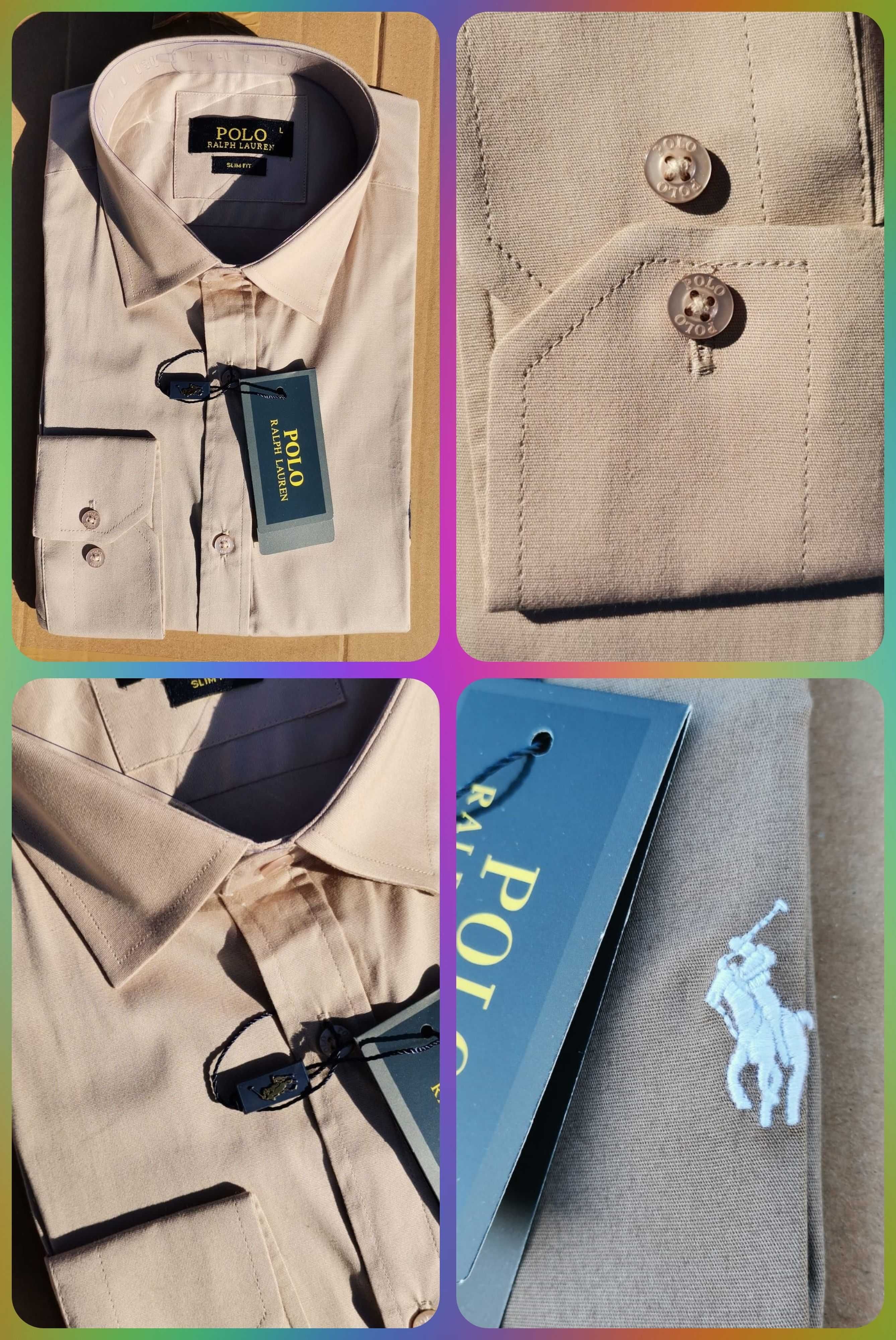 Koszule eleganckie ralph lauren dlugi męskie armani hugo boss OUTLET