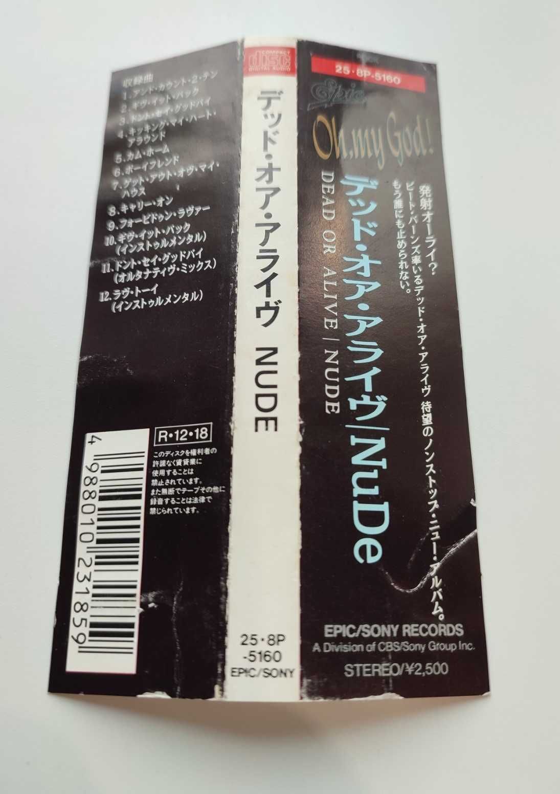 Dead Or Alive – Nude - CD OBI JAPAN