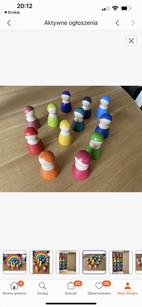 Montessori kolory figurki ludziki lalki waldorfski