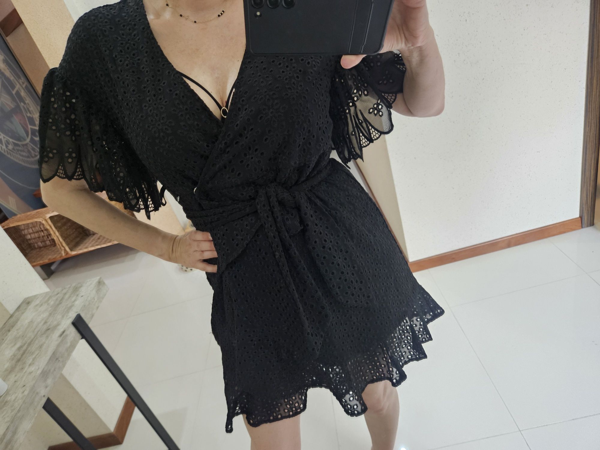 Guess _ Sukienka kopertowa czarna XS / S