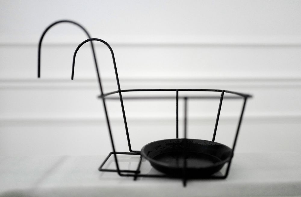 Ikea wieszak uchwyt na doniczkę z podstawkiem