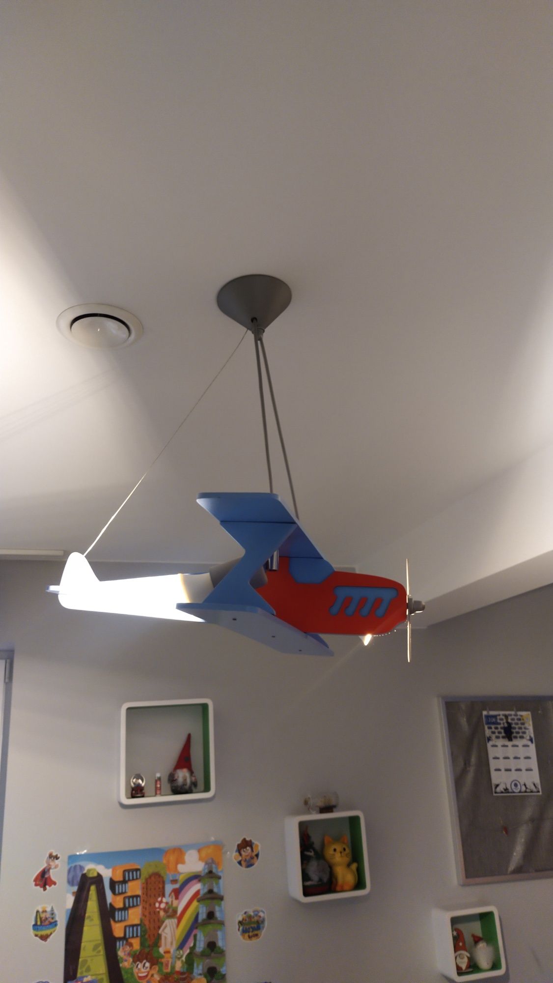 Żyrandol lampa oświetlenie samolot dla dzieci