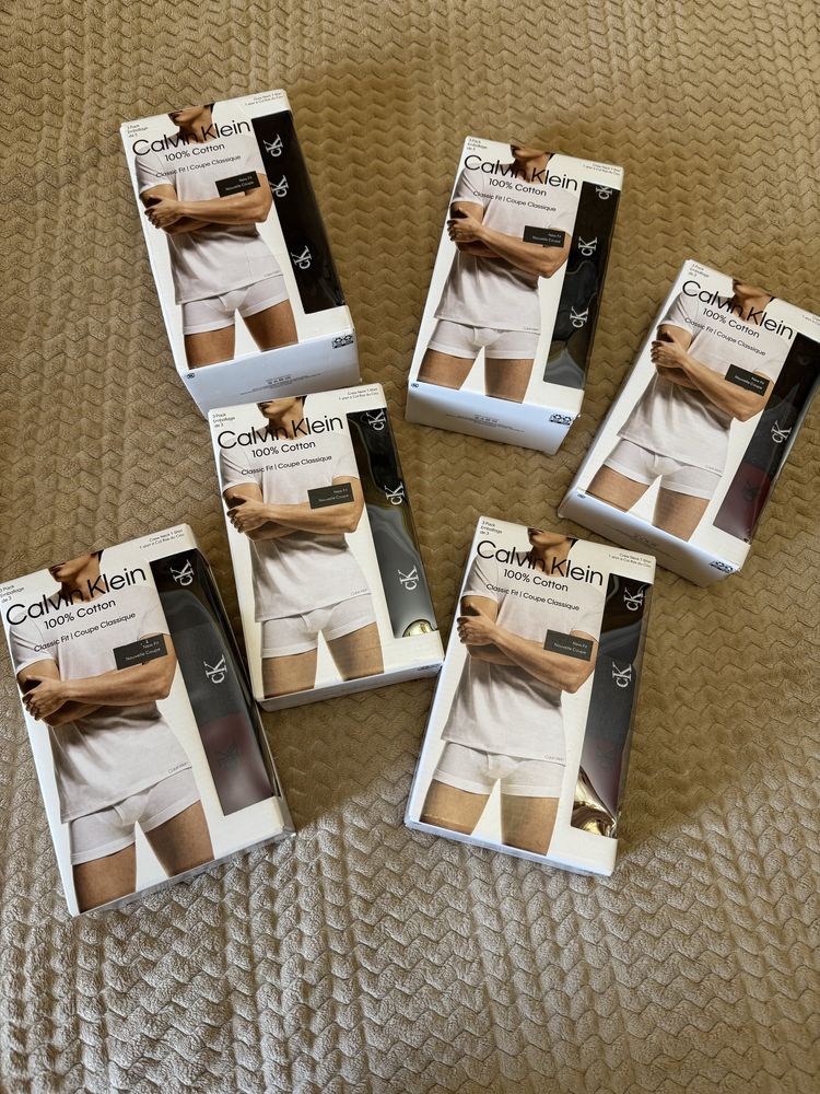 Базові чоловічі футболки Calvin Klein 3 шт S,M,L, XL,XXL 100% cotton