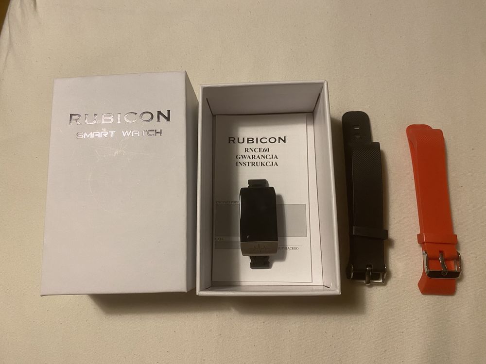 Smartwatch Rubicon smart watch RNCE60 ST01 czarny czerwony