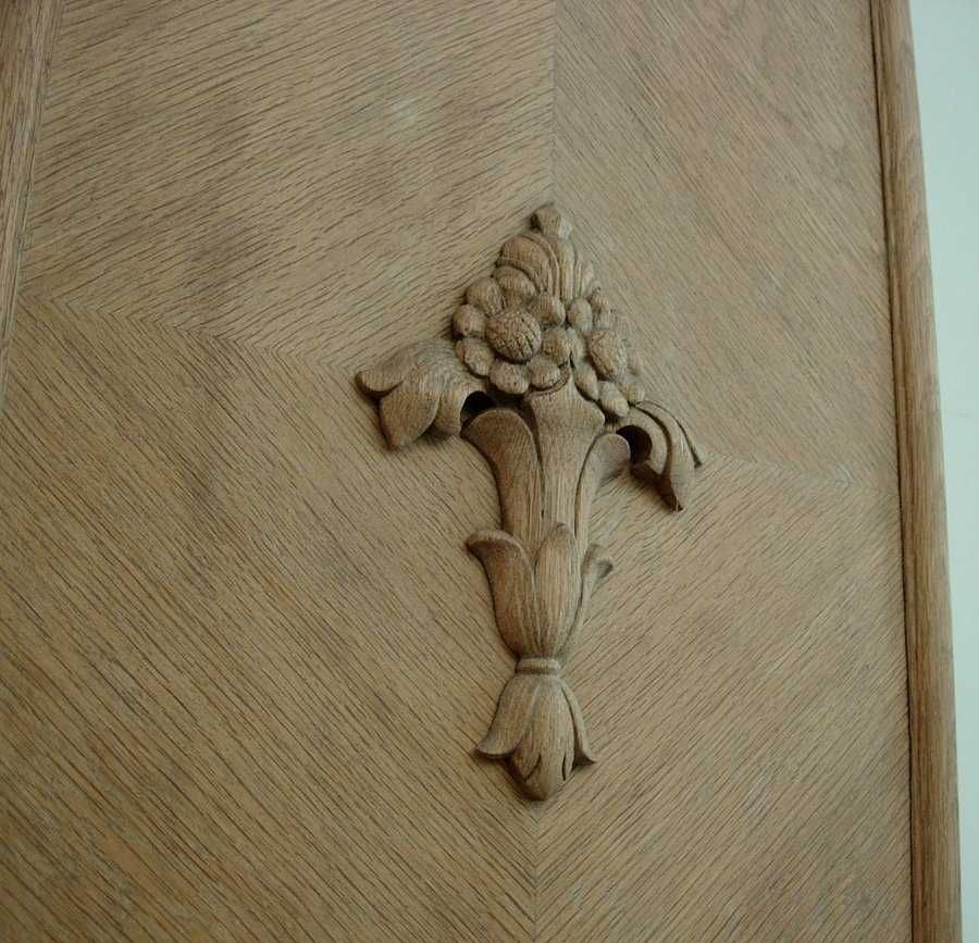 Biblioteka dębowa z litego drewna