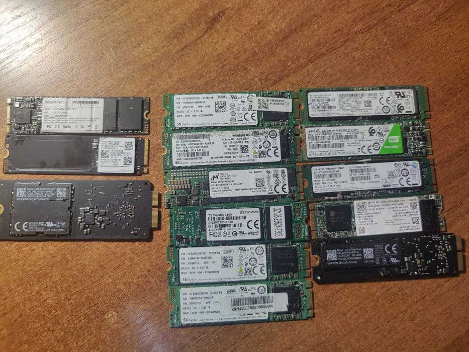 Твердотельные SSD форматов M2 NVMe, M2 SATA3, ! Уважно до опису.