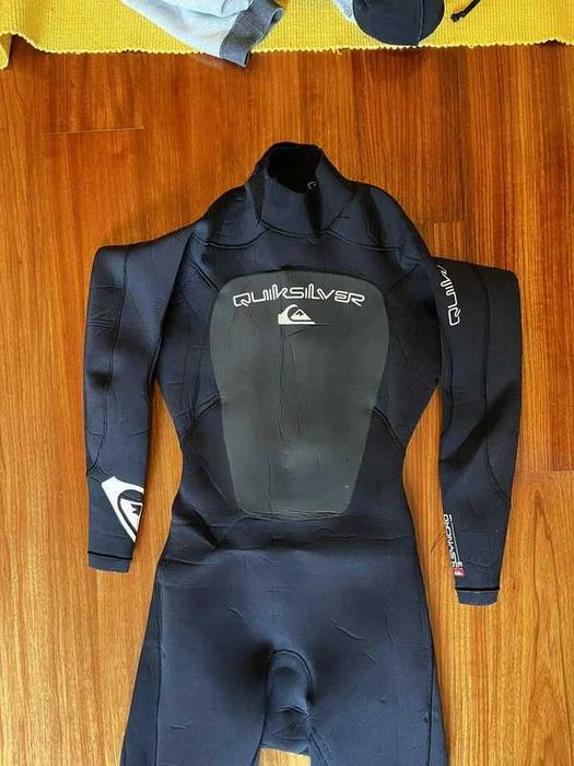 Fato Neoprene Quiksilver Syncro 4/3mm – L – Bom Estado