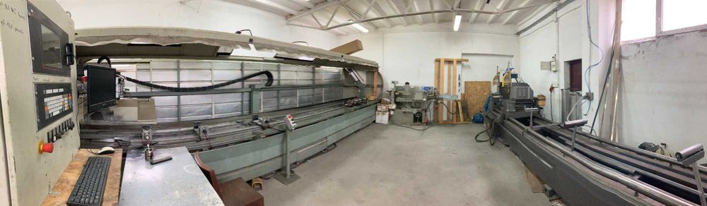 cnc emmegi frezarka słupka piła komplet maszyn do produkcji stolarki