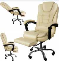 офісне крісло• поворотне, кремове, 110 см